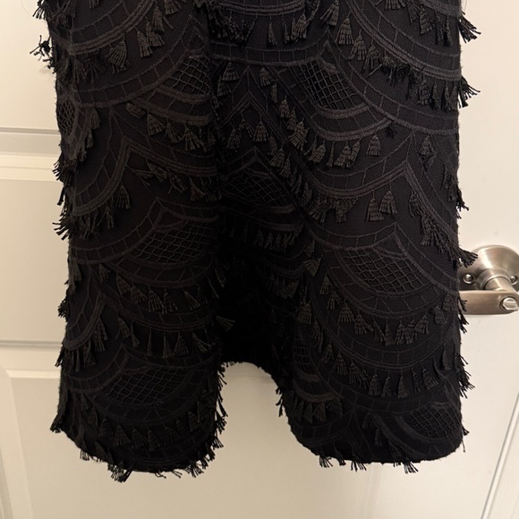 Maje Black Textured Mini Dress - Picture 2 of 5